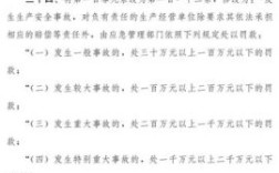 新安全生产法规定，发生一般事故，较大事故、重大事故，特别重大事故罚款？事故单位罚款