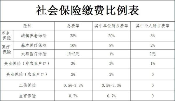 请问社保的单位和个人是怎么分配的?比例占多少？社保个人社保单位比例是多少-图3