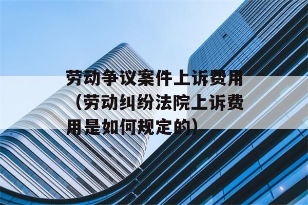 劳动纠纷双方都上诉的法院如何审理？劳动争议单位上诉-图1