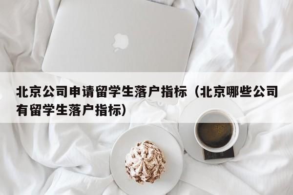 用人单位如何为留学生申请落户指标？（留学服务中心 单位立户）-图1