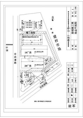 工业平面图的内容？（单位施工平面图设计内容有哪些）-图2