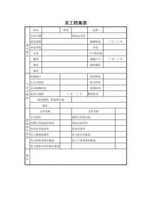 个人档案里都有什么？（企业单位个人档案表）-图1