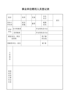 事业单位首次聘用登记表填了有什么用？（事业单位聘用 第一次）-图1