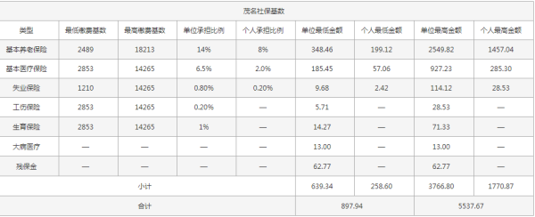 年报公示中社保职工人数，单位缴费基数怎么填写？（2个单位10名个人都有谁）-图2