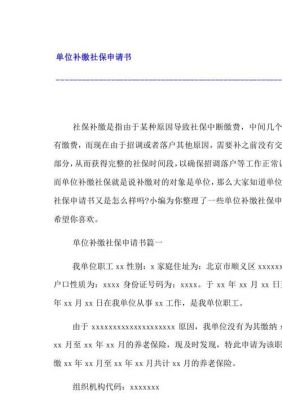 追缴社保投诉申请书范文？（向单位提出个人补缴社保申请书）-图3