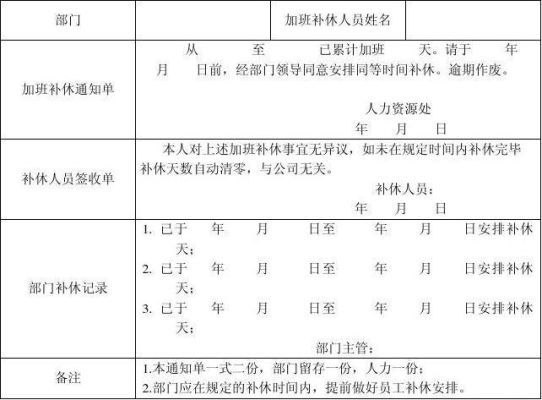 综合工时制补休方案？（单位补休轮休方案）-图3